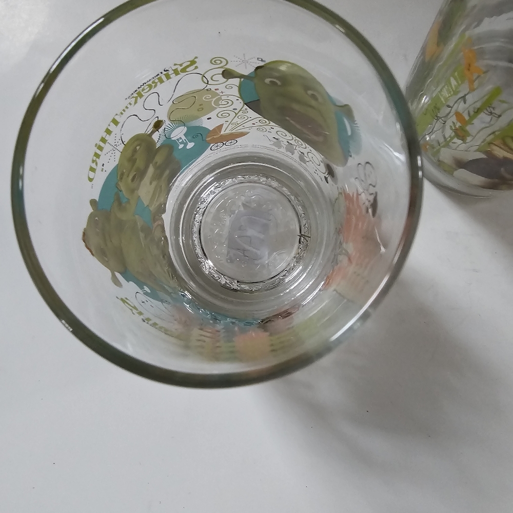Shrek the third collector glasses drinking glasses 5inch Three juice gla… - Picture 5 of 9